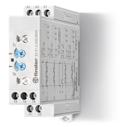 Temporizzatore intermittenza asimmetrico 16A 24-240V montaggio su guida a cappello per controllo temporizzato impianti elettrici