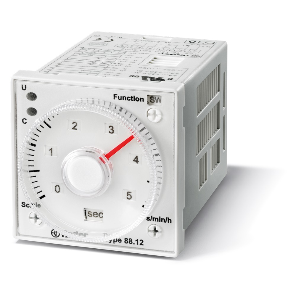 Temporizzatore innesto octal multifunzione 2 contatti CO 8A 230V AC/DC controllo temporale industriale