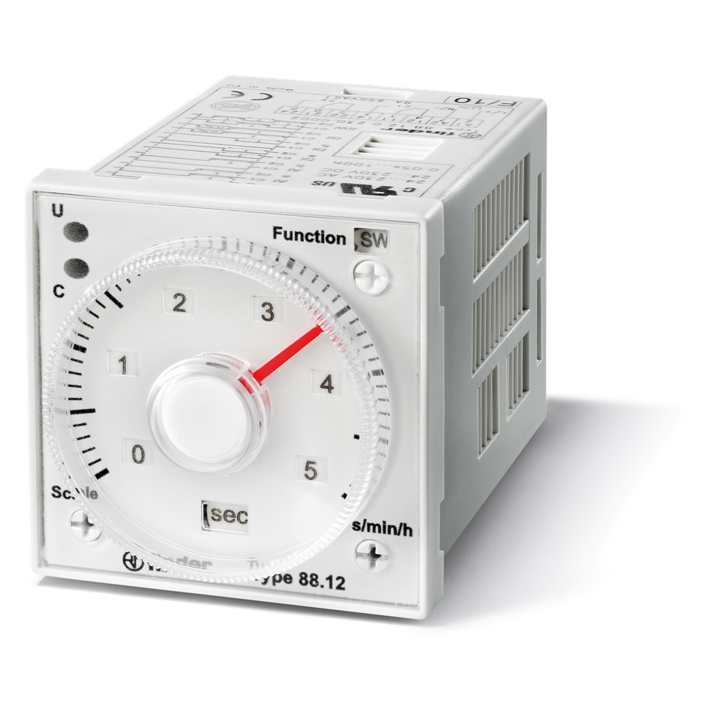 Temporizzatore innesto octal multifunzione 2 contatti CO 8A 230V AC/DC controllo temporale industriale