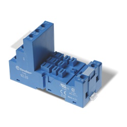 Zoccolo morsetti a bussola 2/3 poli montaggio guida DIN 35 mm IP20 uso elettrico industriale
