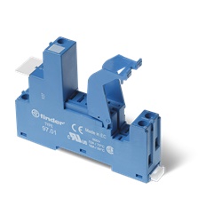 Zoccolo morsetti a bussola 1 polo 16A 300V montaggio guida DIN impianti elettrici professionali