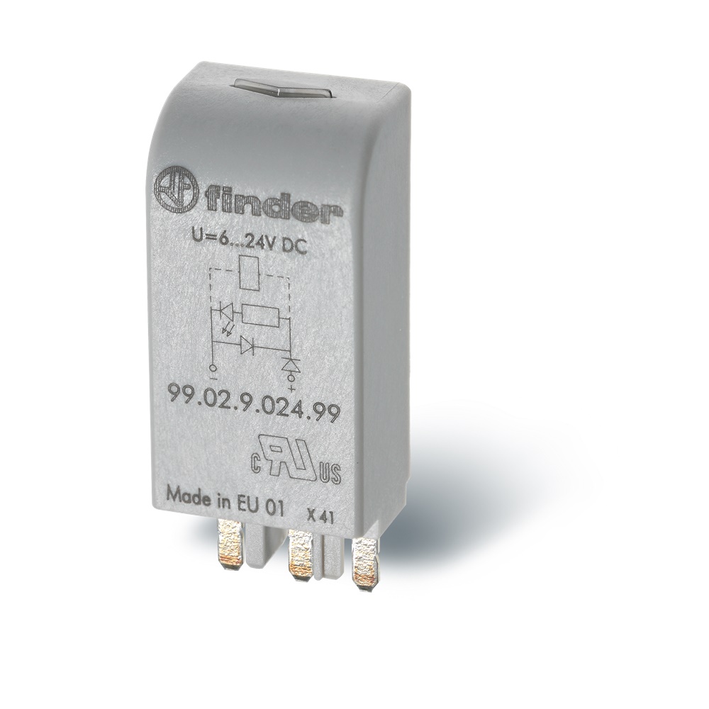 Indicatore LED compatto 6-24V AC/DC per impianti elettrici professionali