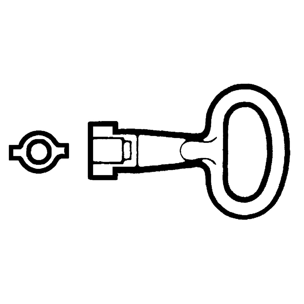 Chiave per inserto doppia barra 3mm