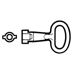Chiave per inserto doppia barra 3mm