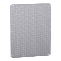 Pannello microperforato acciaio zincato 1000x800 mm per montaggio multifunzione cassetta PanelSeT CNR S3D S3X PLM