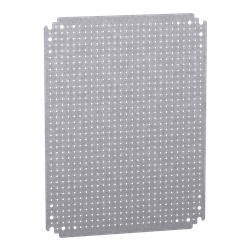 Pannello microperforato acciaio zincato 500x400 mm per montaggio cassetta PanelSeT CNR S3D S3X PLM