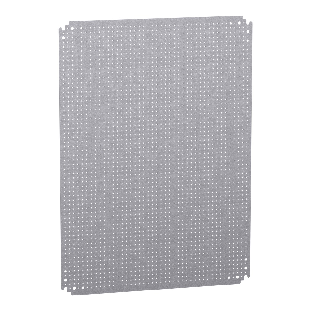 Pannello microperforato acciaio zincato 800x600 mm per montaggio cassetta elettrica