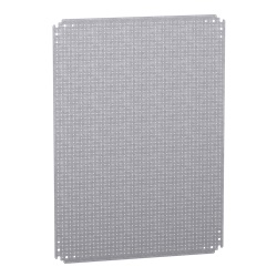 Pannello microperforato acciaio zincato 800x600 mm per montaggio cassetta elettrica