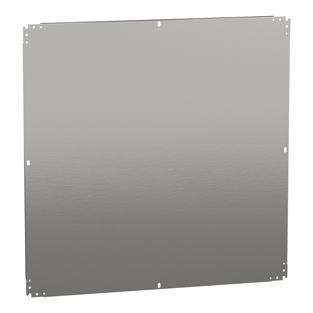 Piastra interna lamiera zincata 1000x1000 mm montaggio multifunzione per cassette elettriche