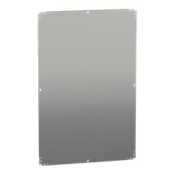 Piastra montaggio interna lamiera zincata 1200x800 mm per cassette industriali