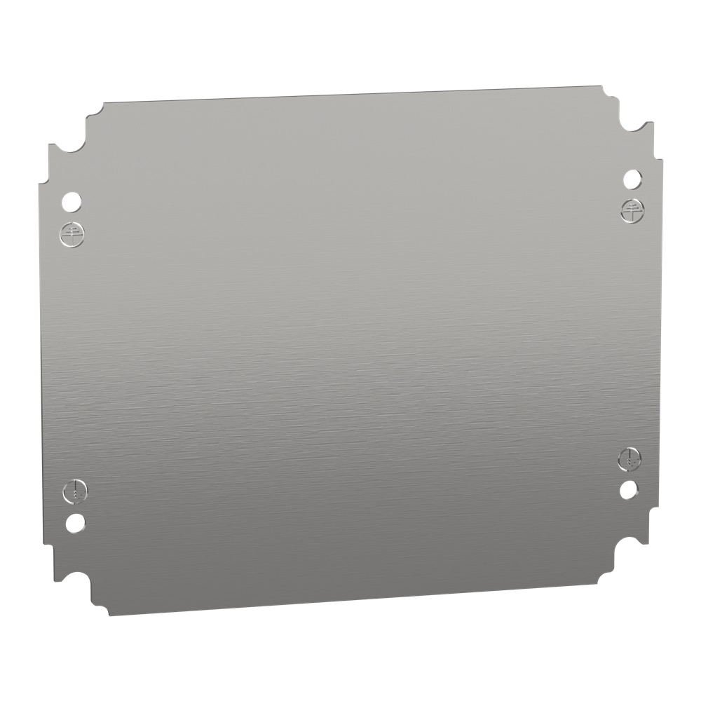 Piastra interna lamiera zincata 300x250 mm montaggio multifunzione per cassette PanelSeT
