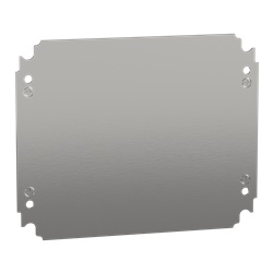 Piastra interna lamiera zincata 300x250 mm montaggio multifunzione per cassette PanelSeT
