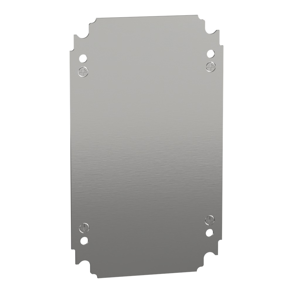 Piastra interna lamiera zincata 300x200 mm montaggio multifunzione per cassette PanelSeT