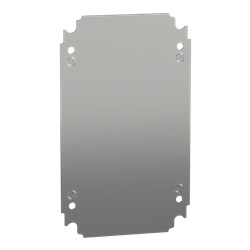 Piastra interna lamiera zincata 300x200 mm montaggio multifunzione per cassette PanelSeT