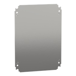 Piastra interna lamiera zincata 400x300 mm montaggio multifunzione per cassette elettriche