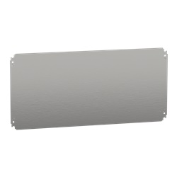 Piastra interna lamiera zincata 400x800 mm montaggio multifunzione per cassette elettriche