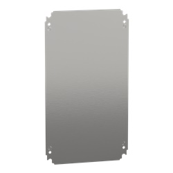 Piastra interna lamiera zincata 500x300 mm montaggio multifunzione per cassette elettriche