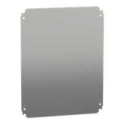 Piastra interna lamiera zincata 500x400 mm montaggio multifunzione per cassette elettriche