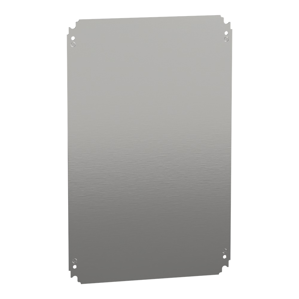Piastra interna lamiera zincata 600x400 mm montaggio multifunzione per cassette elettriche