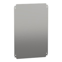Piastra interna lamiera zincata 600x400 mm montaggio multifunzione per cassette elettriche