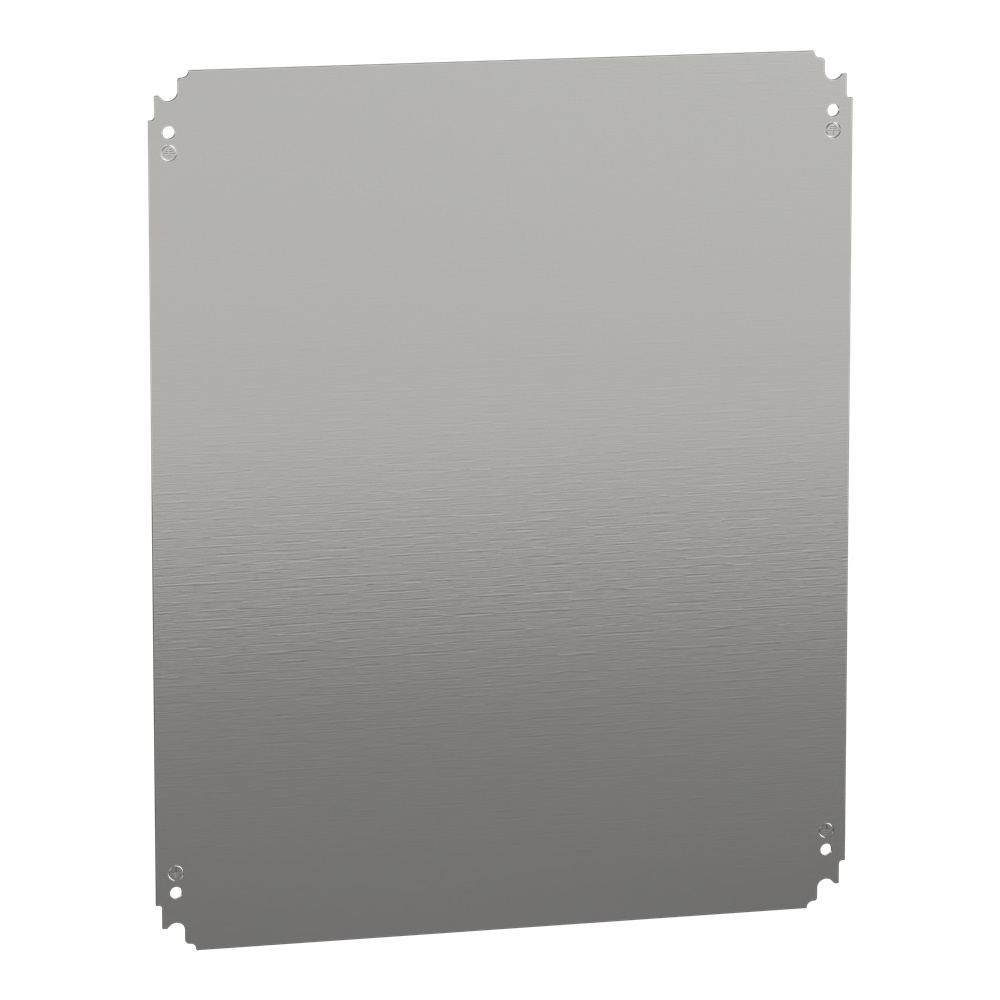 Piastra interna lamiera zincata 500x600 mm montaggio multifunzione per cassette elettriche