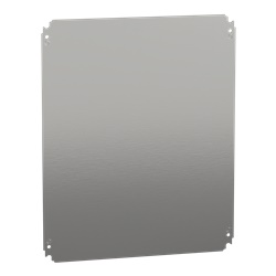 Piastra interna lamiera zincata 500x600 mm montaggio multifunzione per cassette elettriche