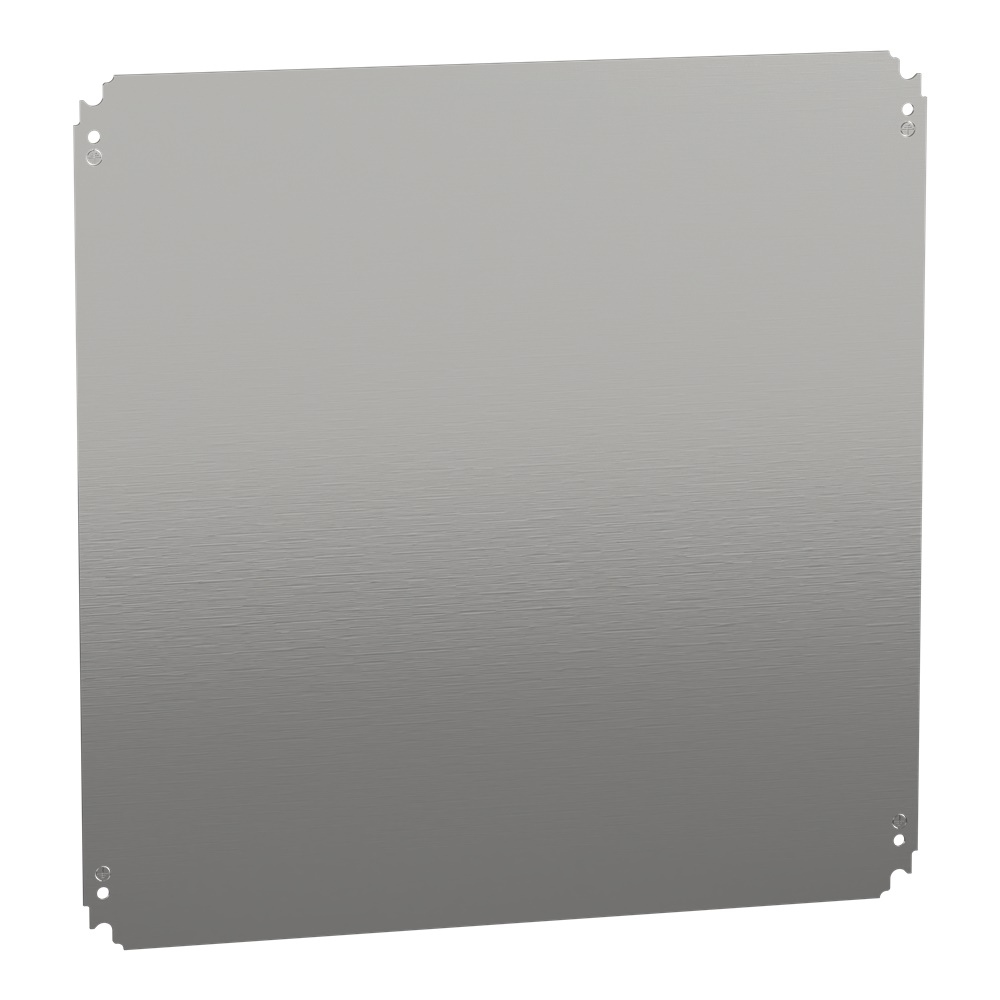 Piastra interna lamiera zincata 600x600 mm montaggio multifunzione per cassette elettriche