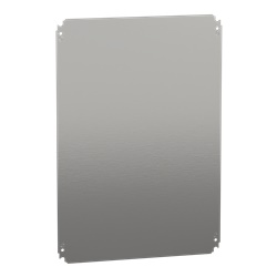 Piastra interna lamiera zincata 700x500 mm per cassette PanelSeT S3DC carico 135 kg colore bianco