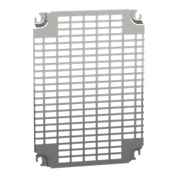 Pannello preforato Telequick 400x300 mm acciaio zincato montaggio multifunzione per cassette armadio