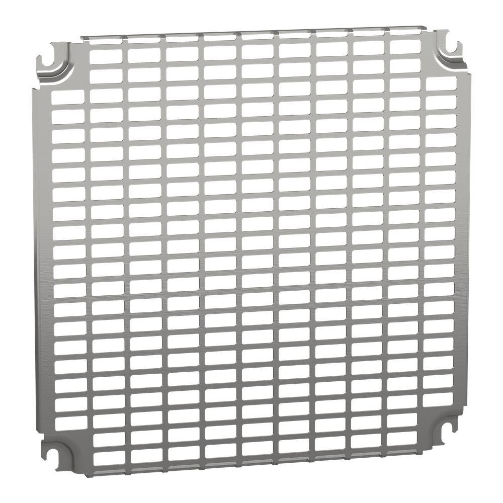 Pannello preforato Telequick 400x400 mm acciaio zincato per montaggio armadi elettrici