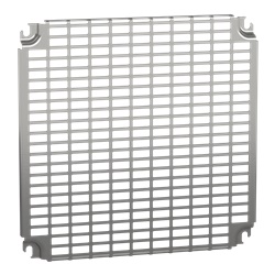 Pannello preforato Telequick 400x400 mm acciaio zincato per montaggio armadi elettrici