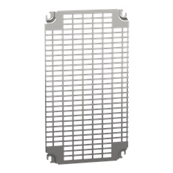 Pannello preforato zincato 500x300 mm per montaggio multifunzione armadi e cassette
