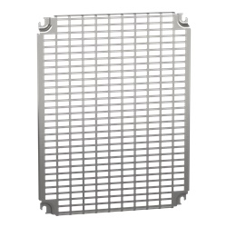Pannello preforato Telequick 500x400 mm acciaio zincato per cassette armadio montaggio multifunzione
