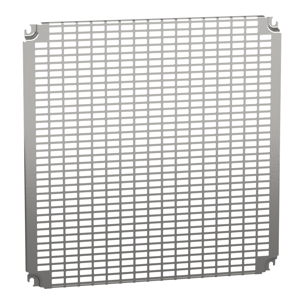 Pannello preforato acciaio zincato 600x600 mm per cassetta armadio montaggio multifunzione