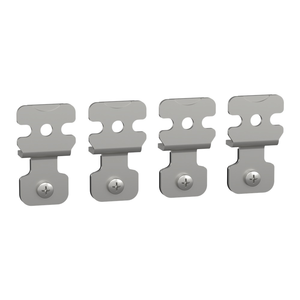 Staffa fissaggio parete inox set 4 pezzi resistente uso elettrico industriale