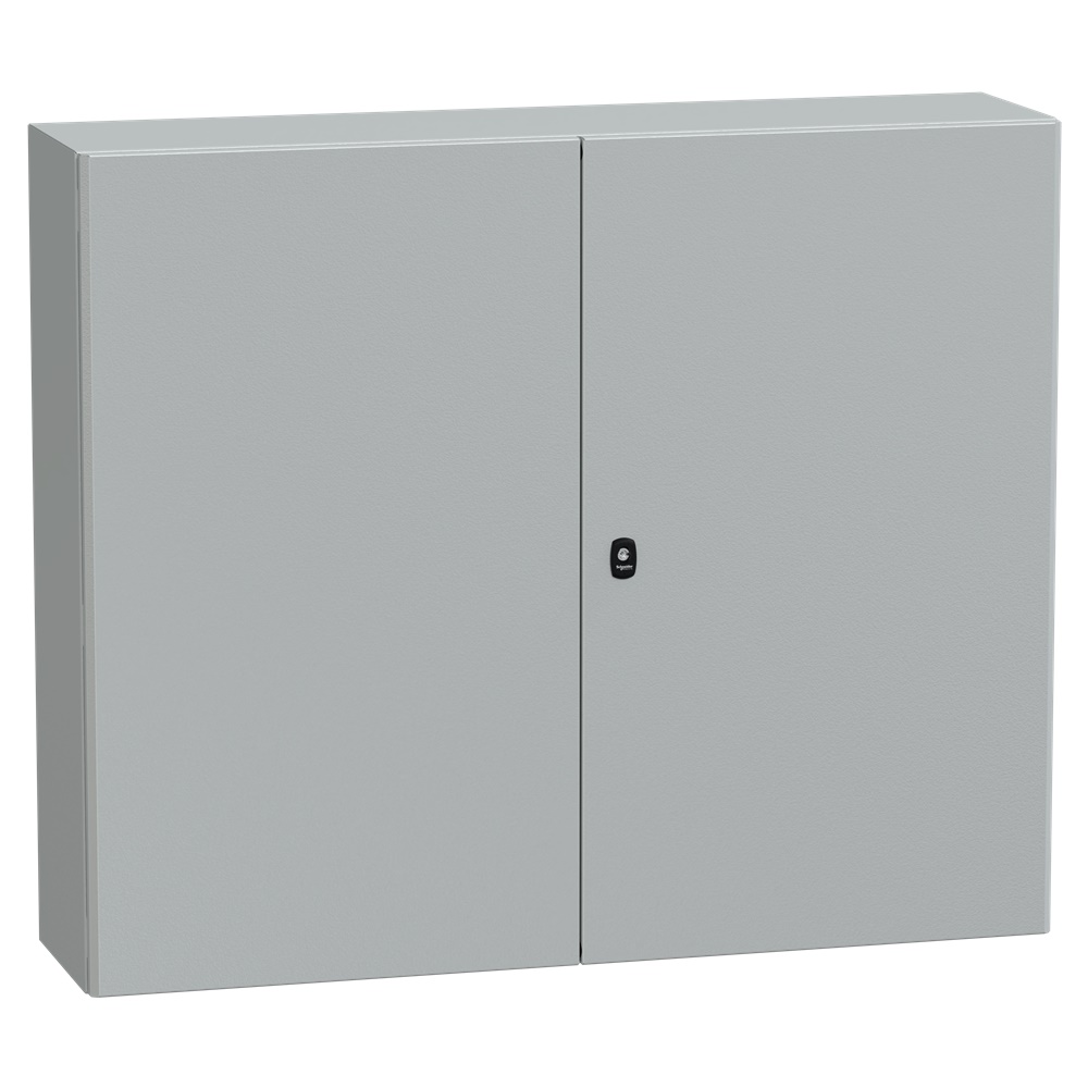 Cassetta in acciaio montata a parete, Spacial S3D,  porta piena senza piastra 1000x1200x300, IP55, IK10