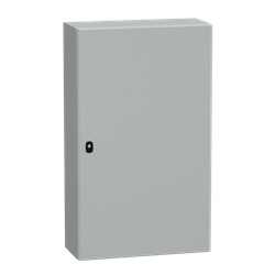 Cassetta in acciaio montata a parete, Spacial S3D, porta piena, con piastra di montaggio, 1000x600x250mm, IP66, IK10
