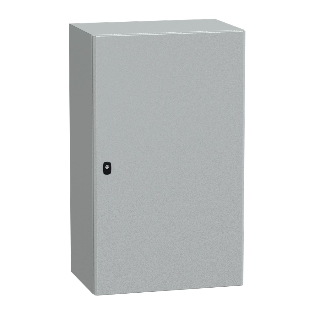 Cassetta in acciaio montata a parete, Spacial S3D, porta piena, con piastra di montaggio, 1000x600x400mm, IP66, IK10