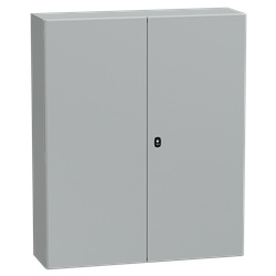 Cassetta in acciaio montata a parete, Spacial S3D, porta piena senza piastra 1200x1000x300, IP55, IK10