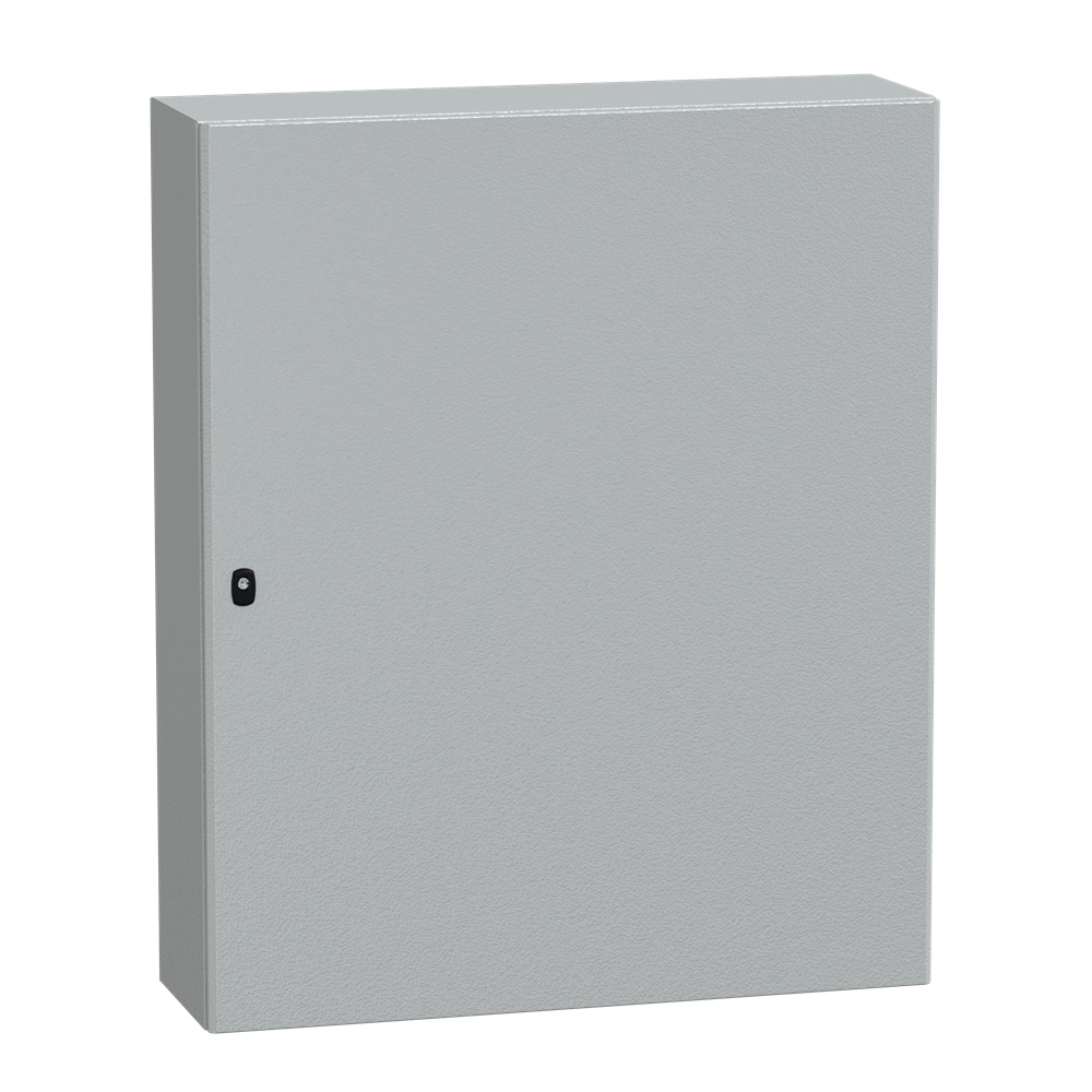 Cassetta in acciaio montata a parete, Spacial S3D, porta piena, con piastra di montaggio, 1200x1000x300mm, IP66, IK10