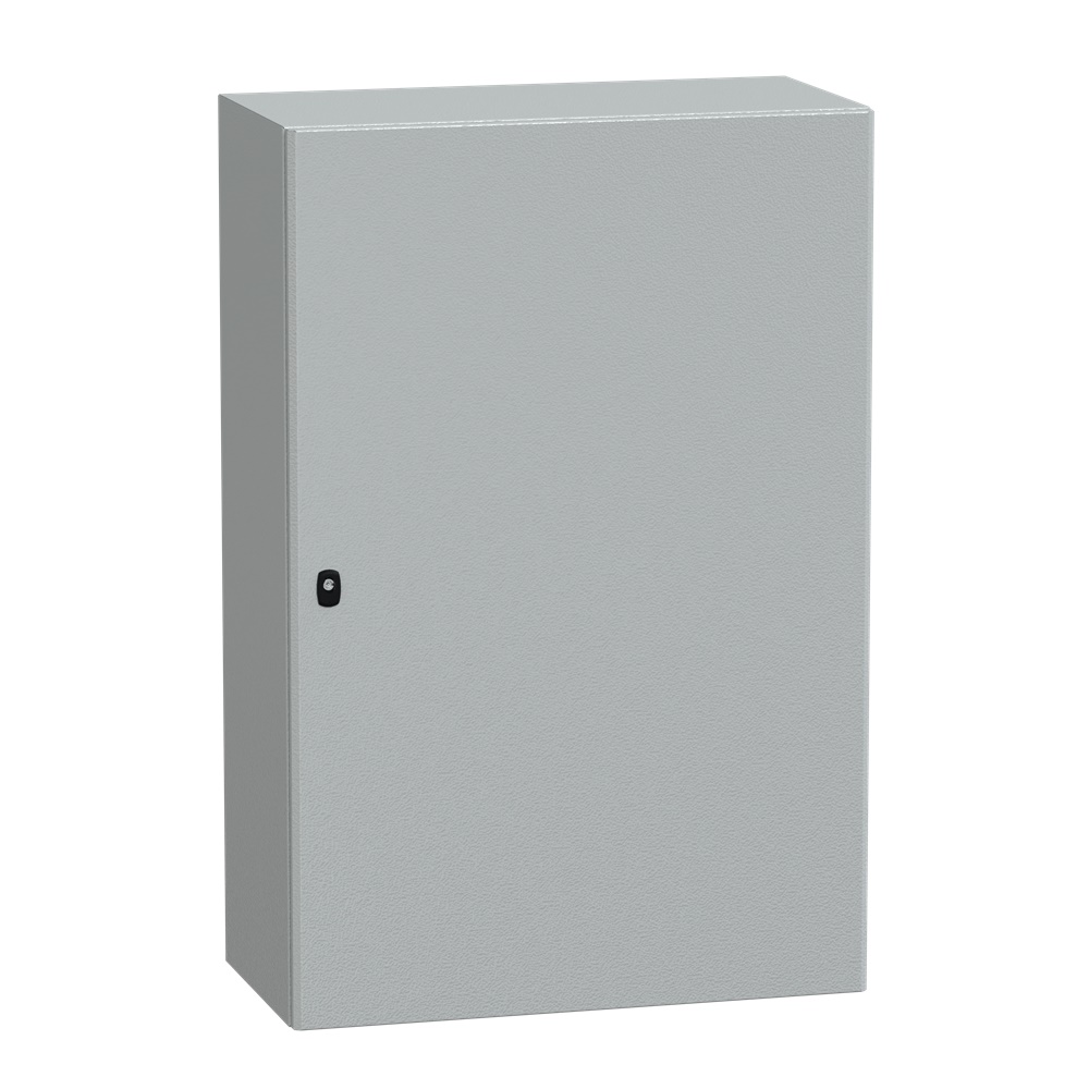 Cassetta in acciaio montata a parete, Spacial S3D, porta piena, senza piastra di montaggio, 1200x800x400mm, IP66, IK10