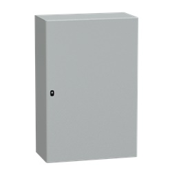 Cassetta in acciaio montata a parete, Spacial S3D, porta piena, senza piastra di montaggio, 1200x800x400mm, IP66, IK10