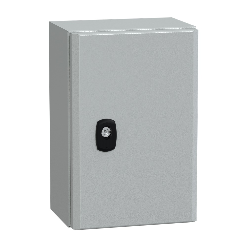 Cassetta in acciaio montata a parete, Spacial S3D, porta piena, senza piastra di montaggio, 300x200x150 mm, IP66, IK10