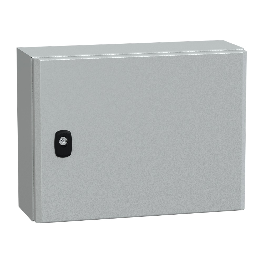 Cassetta in acciaio montata a parete, Spacial S3D, porta piena, senza piastra di montaggio, 300x400x150 mm, IP66, IK10