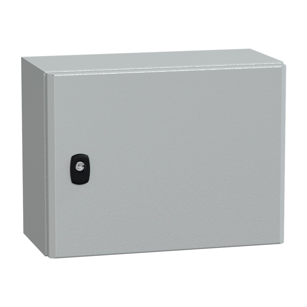 Cassetta in acciaio montata a parete, Spacial S3D, porta piena, senza piastra di montaggio, 300x400x200mm, IP66, IK10