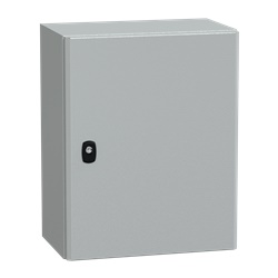 Cassetta in acciaio montata a parete, Spacial S3D, porta piena, senza piastra di montaggio, 500x400x250mm, IP66, IK10