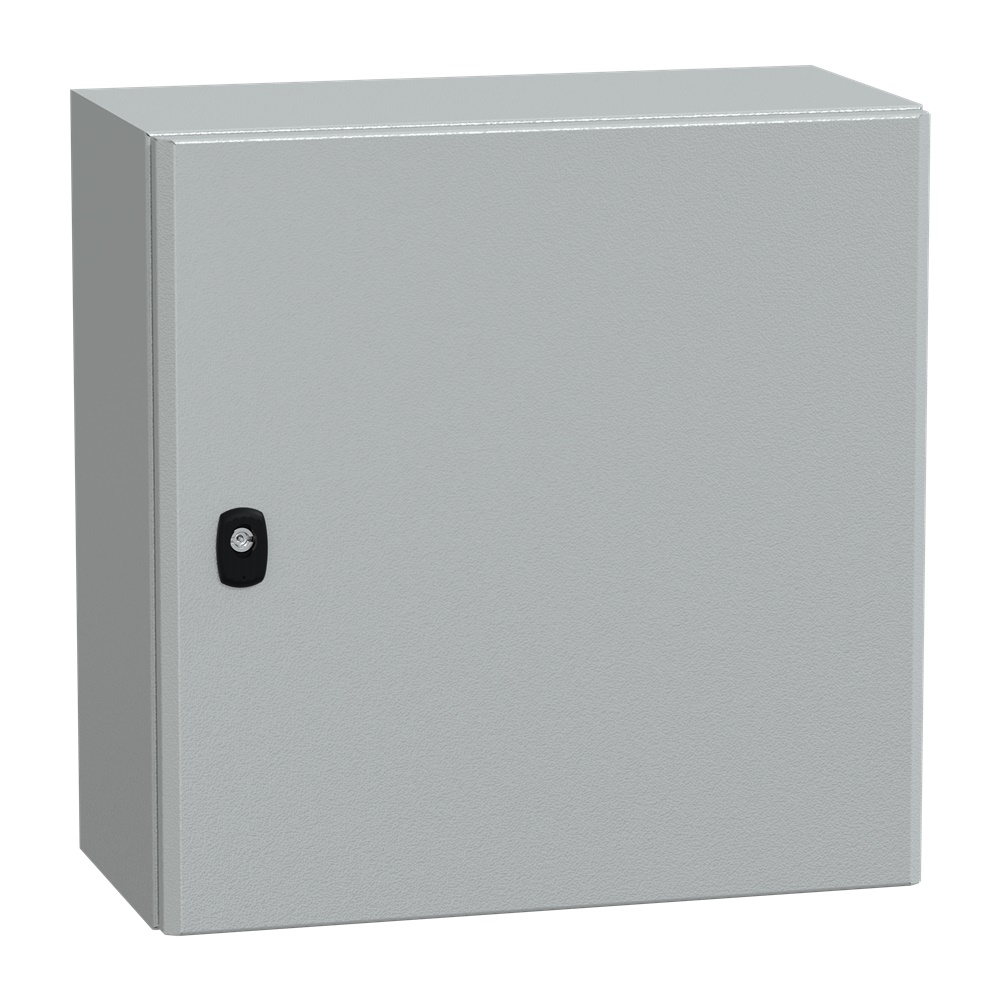 Cassetta in acciaio montata a parete, Spacial S3D, porta piena, senza piastra di montaggio, 500x500x250mm, IP66, IK10