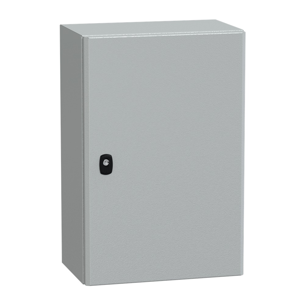 Cassetta in acciaio montata a parete, Spacial S3D, porta piena, senza piastra di montaggio, 600x400x250mm, IP66, IK10