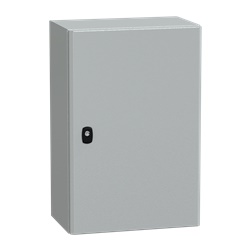 Cassetta in acciaio montata a parete, Spacial S3D, porta piena, senza piastra di montaggio, 600x400x250mm, IP66, IK10