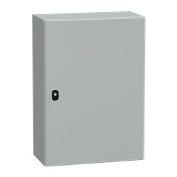 Cassetta in acciaio montata a parete, Spacial S3D, porta piena, senza piastra di montaggio, 700x500x250mm, IP66, IK10